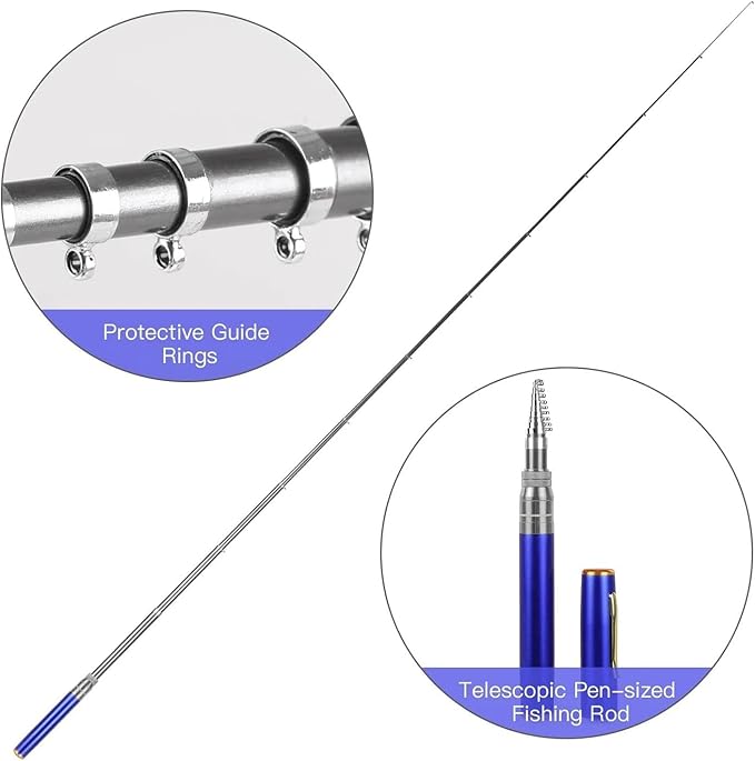 Pocket Fisher™ Baitcaster Pen Rod